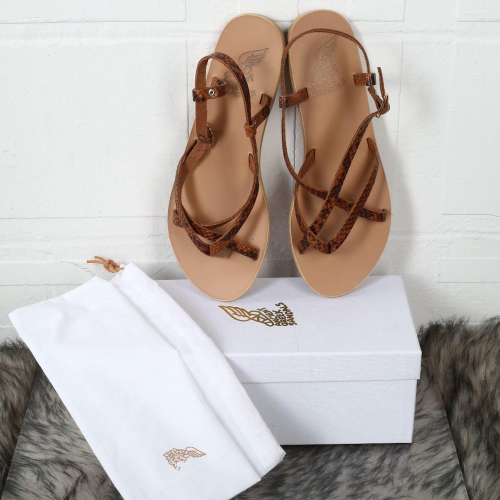 Ancient Greek Sandals Semele Python Tampa
